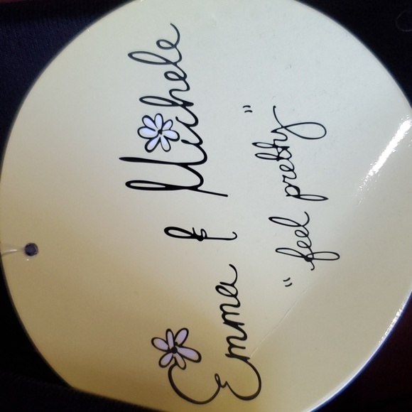 Emma & Michele Black and Gold Asymmetrical Jumpsuit - Picture 2 of 9